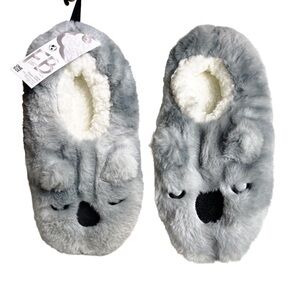 Fuzzy Koala Slipper Socks (One Pair) NEW